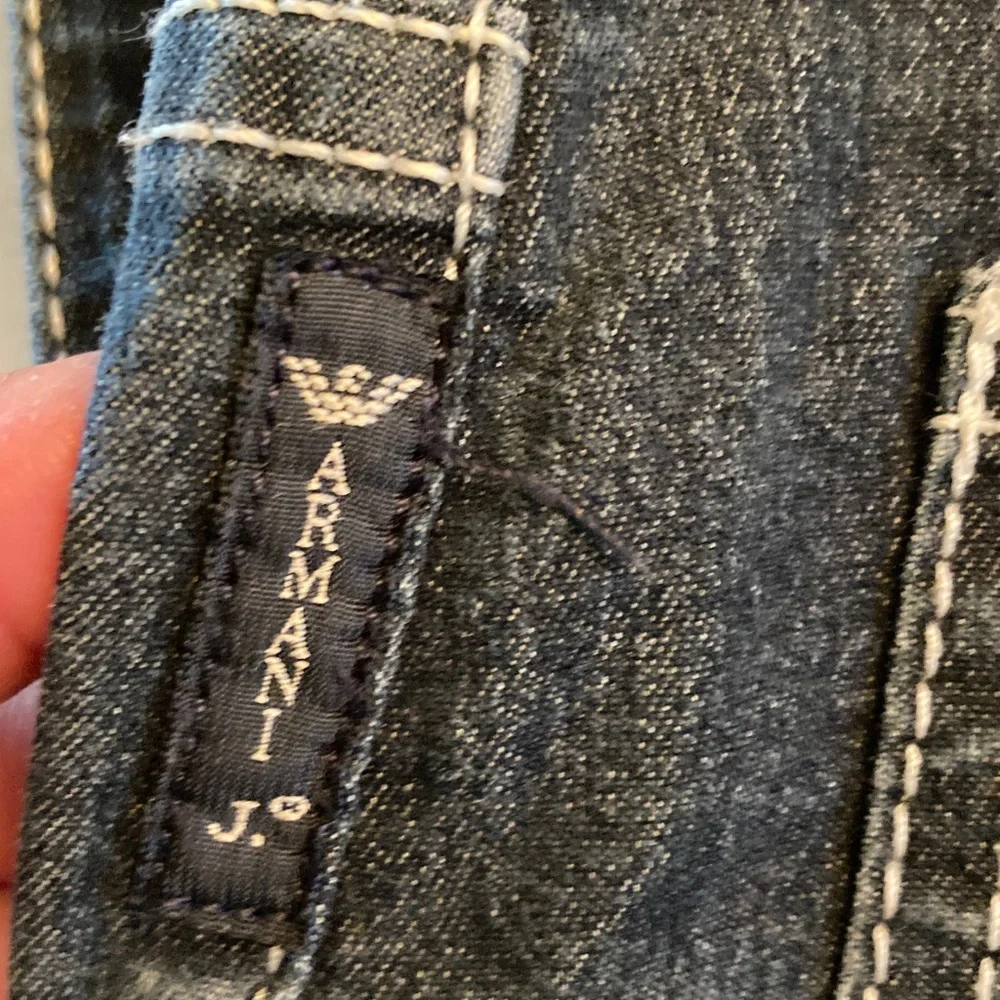 Armani Jeans Women's Dark Indigo Straight Leg Denim - Picture 5 of 10